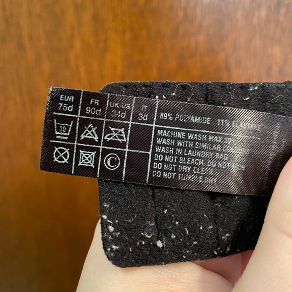 Marlies Dekkers Signature Dame de Paris Padded Balcony Bra in Black, US 34D - Picture 2 of 4